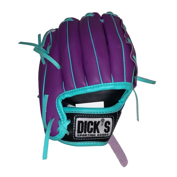 Dick’s Sporting Goods Kids Purple Softball Glove Synthetic Leather - Picture 7 of 7